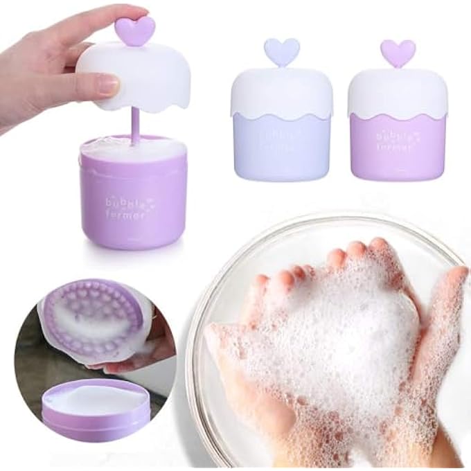 Cldaisy BLUE FACIAL CLEANSER FOAM MAKER CUP,BUBBLE FOAMER DEVICE,BUBBLE FOAMER BUBBLER FOR FACIAL CLEANSER,FOAM CUP,BUBBLE MAKER FOR FACE WASH SKIN CARE - Image 4